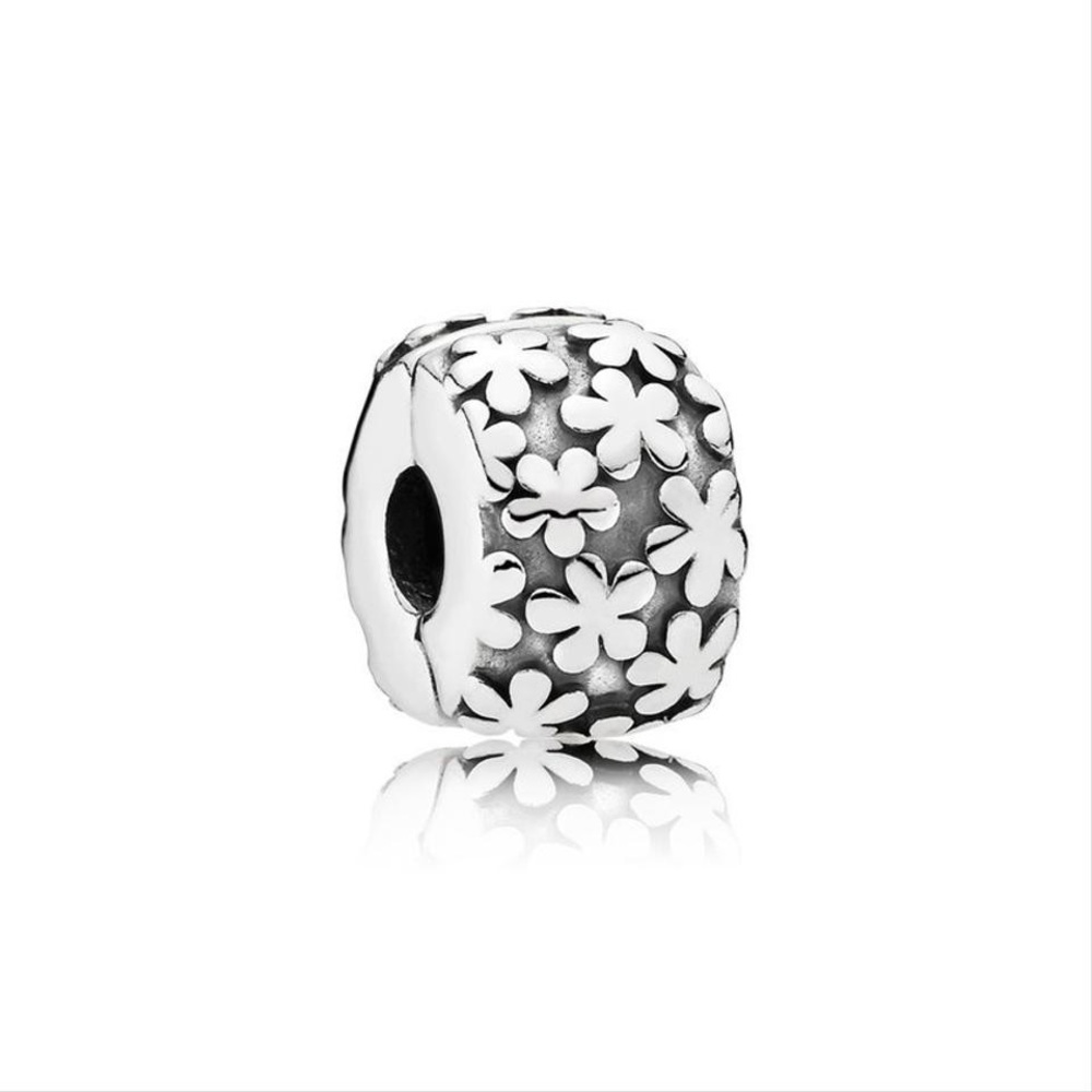 Authentic PANDORA Flower Clip  (2 clips)